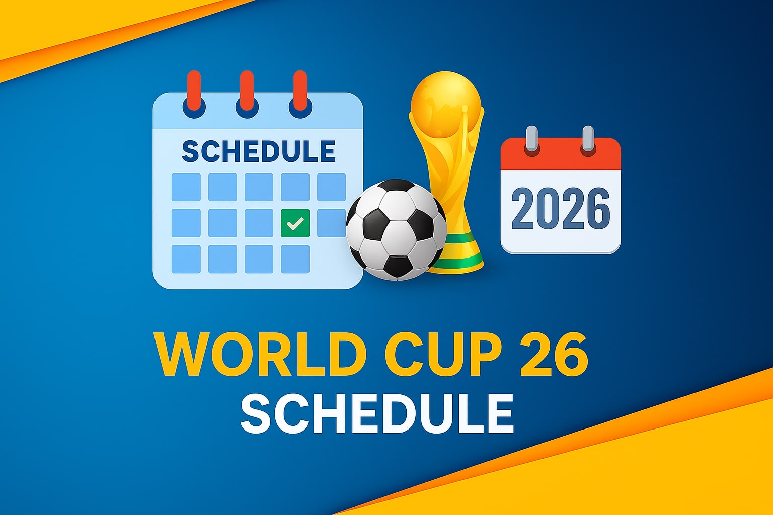 Schedule of the  2026 FIFA World Cup