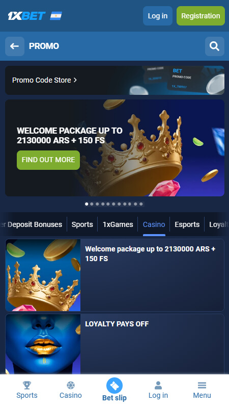 1xbet casino bonuses and promotions Argentina