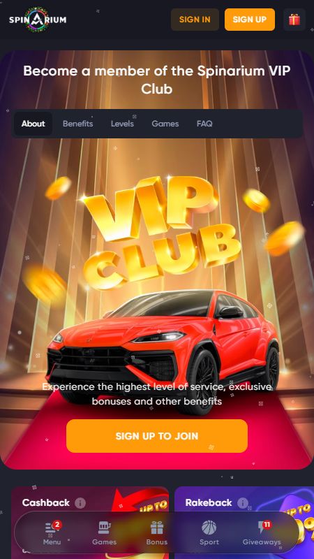 Spinarium VIP section