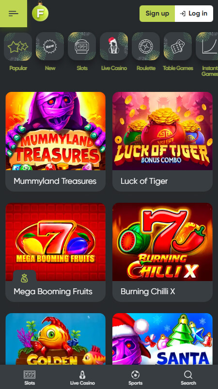 Fresh casino popular games