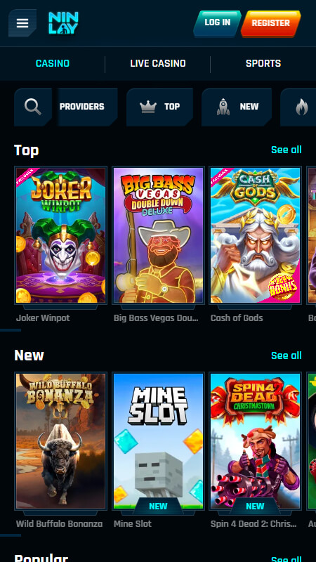 Ninlay casino games