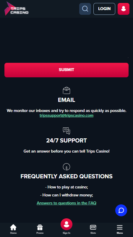 Trips technical support