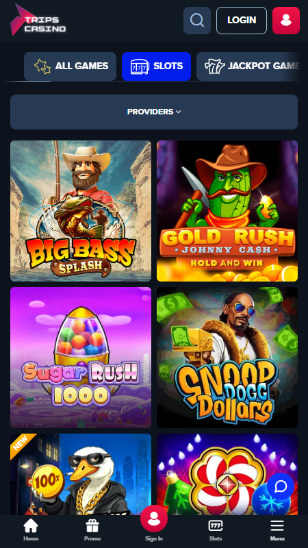 Trips Casino games