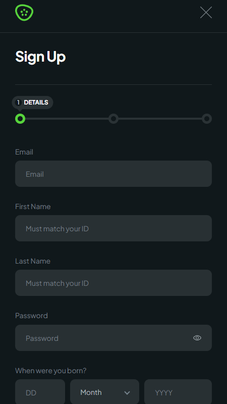 Palmerbet registration