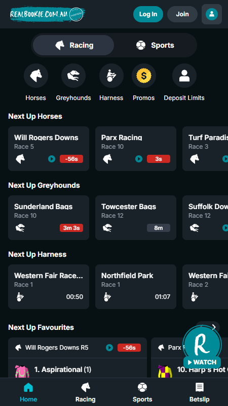 RealBookie horse racing sports bettin