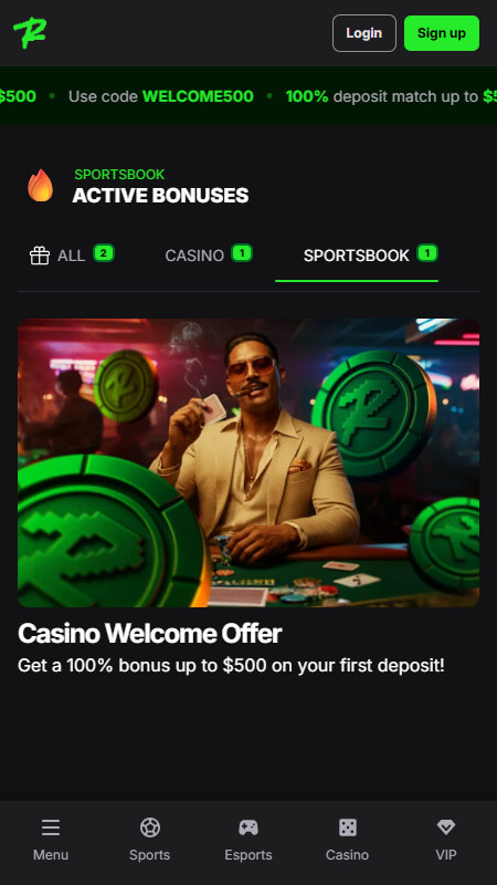 Rivalrly sport betting bonus