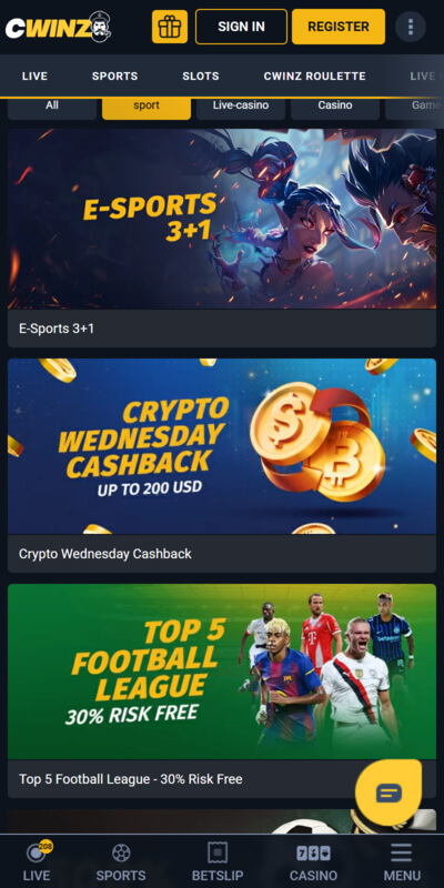 Cwinz sports betting bonuses