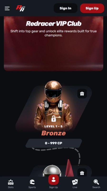 Redracer VIP club