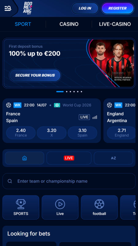 Boomerang sport betting