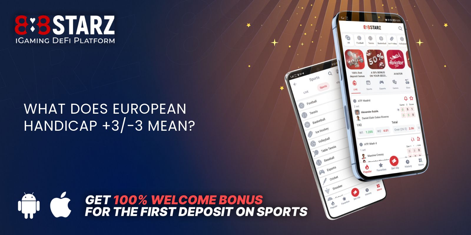 What does European Handicap +3/-3 Mean?